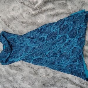 Express dress, size 1/2, dark teal & navy